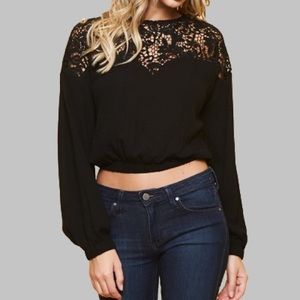 Crocheted Chest Design Top